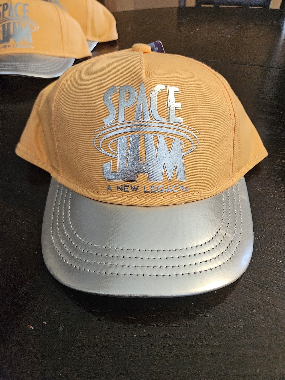 Space Jam Kids Orange Cap with Silver Brim 3/3